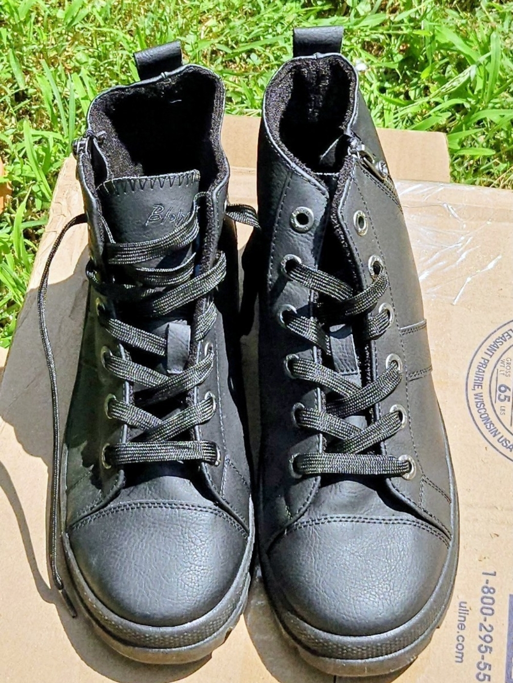 BlowFish Black Womens  High-Top Casual Boots/sneakers New